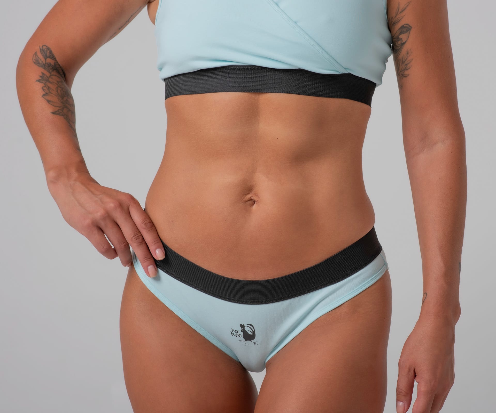 Light blue color set (Bra Elegance & Briefs Casual) - Image 4