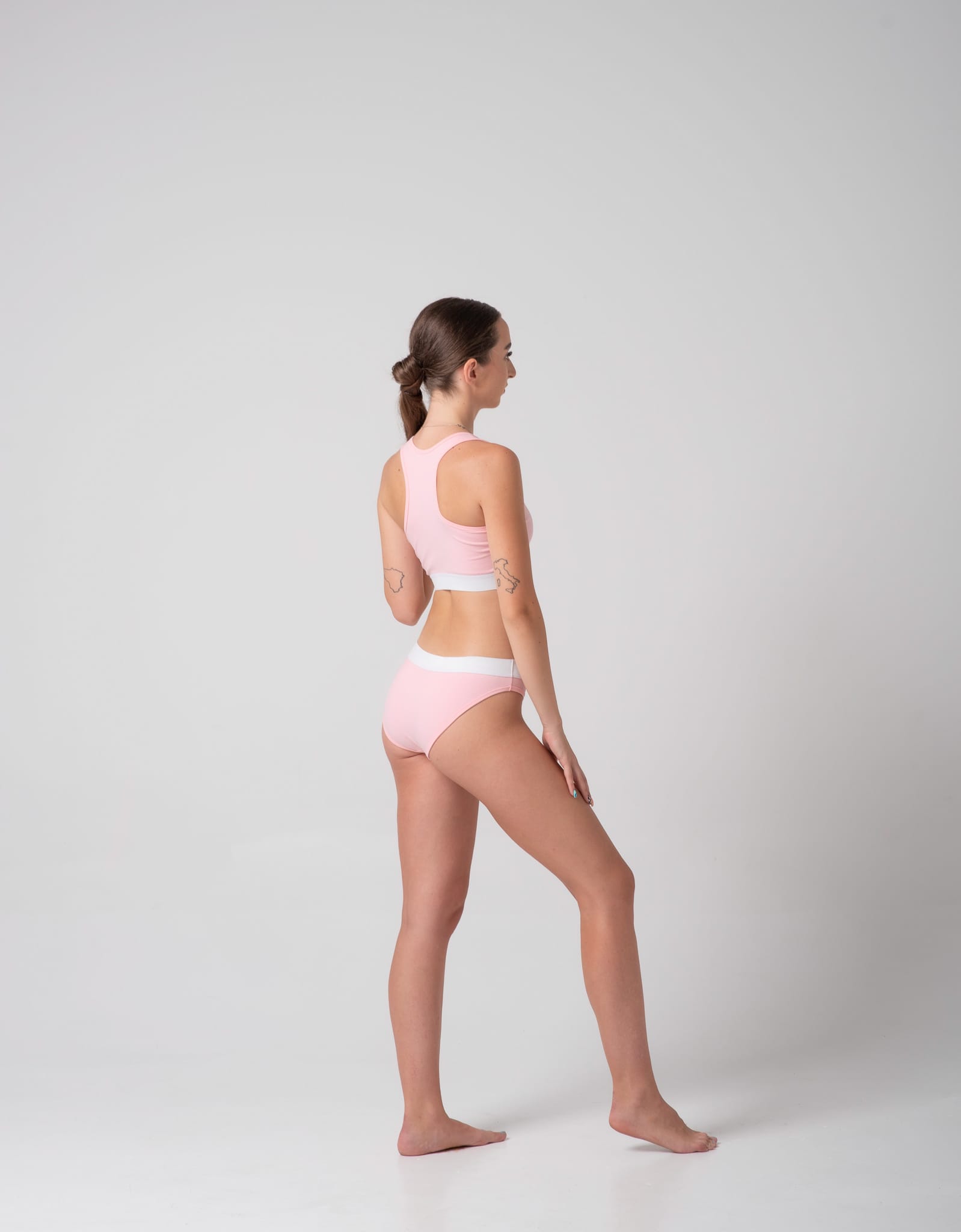 pink natural cotton sports underwear