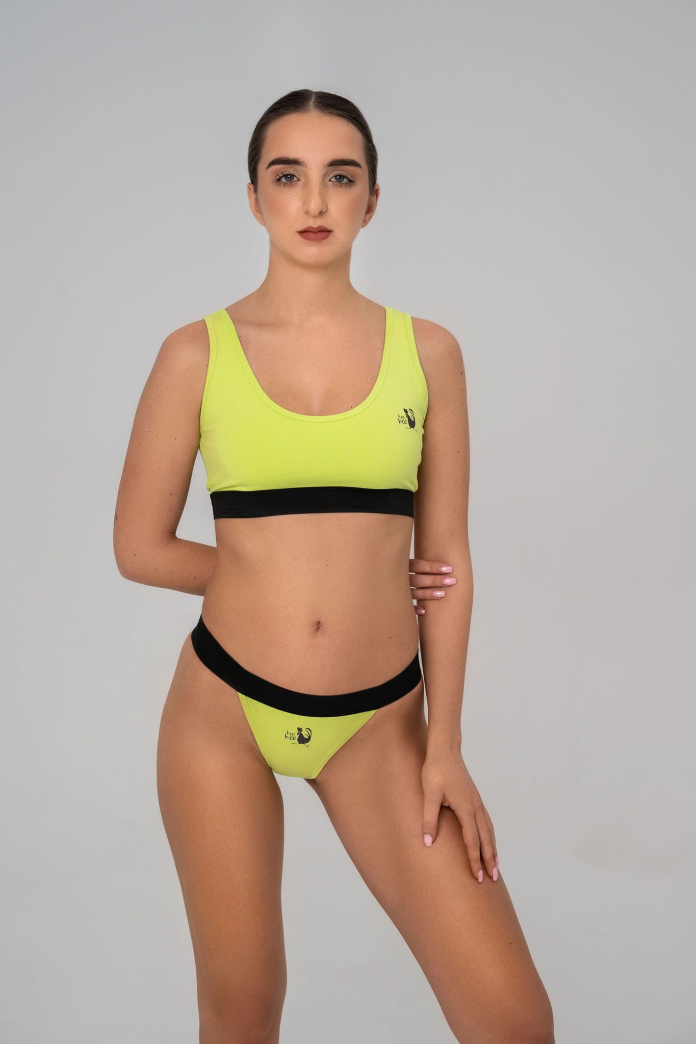 Bright green color set (Bra Comfort & Briefs Freedom) - Image 2